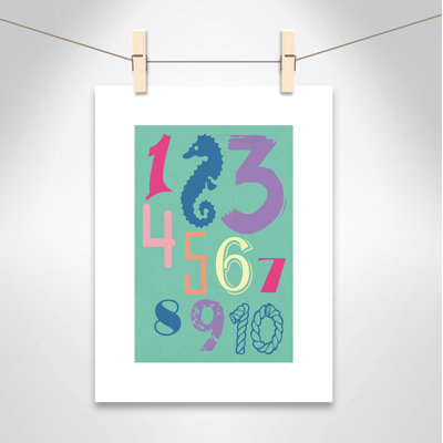Décoration murale 123 pour enfants