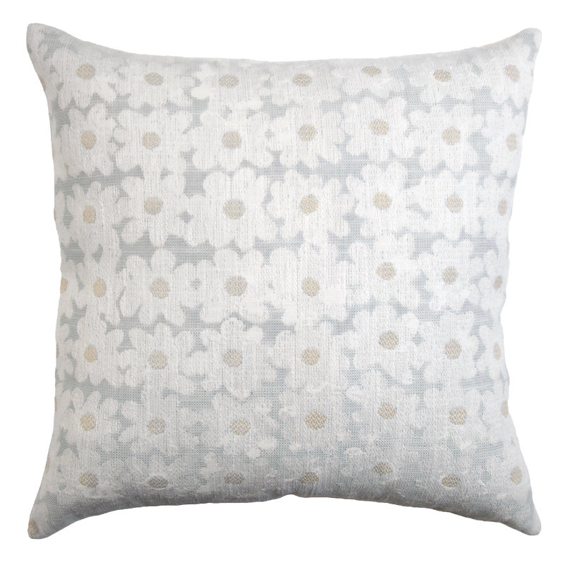 Daisy Performance Square Pillow Cover & Insert, Shell, Square 22"