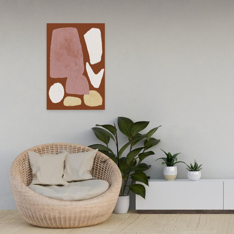 Art contemporain contemporain abstrait, H 24 po x l 16 po