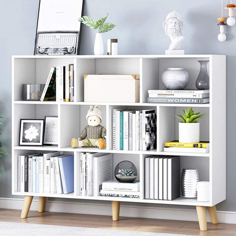 10 Cubes Bookshelf, 42.13" H x 47.24" W x 9.45" D, Warm White