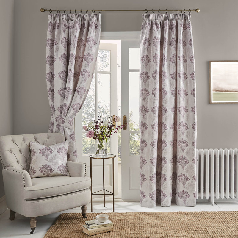 Kimpton Blackout Curtain Pair, Plum, Width 168 x Drop 229 cm