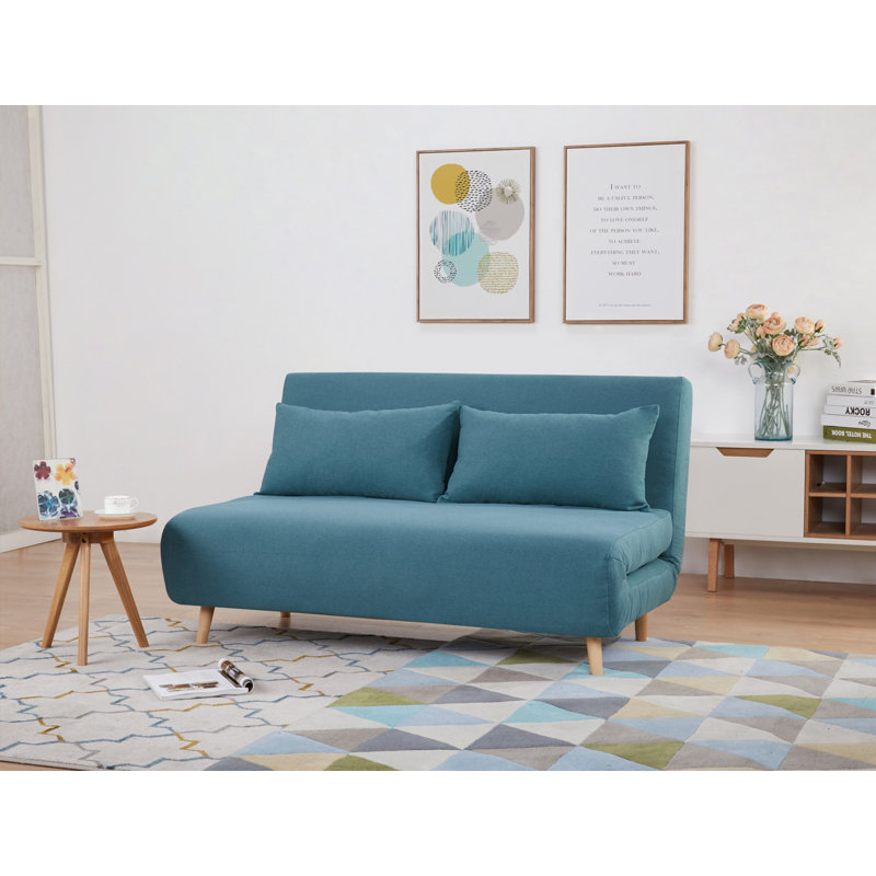 Etelvina 2 Seater Sofa Bed, Blue, 3
