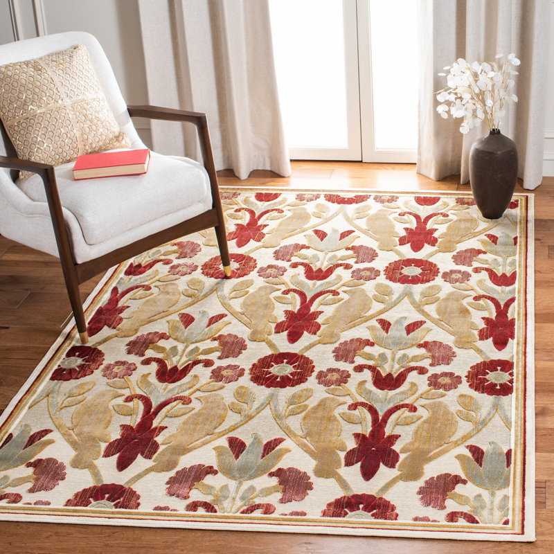 Elana Performance Floral Rug, Rectangle 5'3" x 7'6"