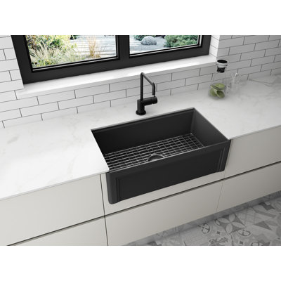 Dorchester Matte 33" L x 18" W Farmhouse Kitchen Sink