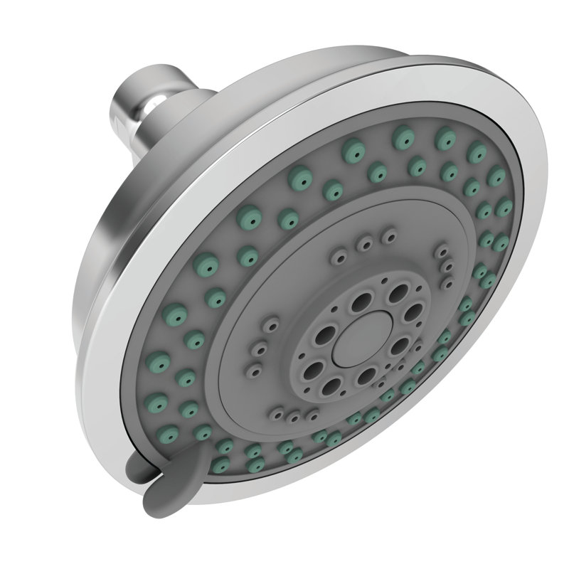 Multi Function Fixed Shower Head, Polished Chrome