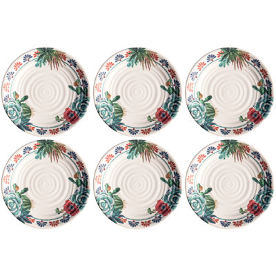 Desert Succulent Dinner Plate, (newWave), 10.5" x.9"