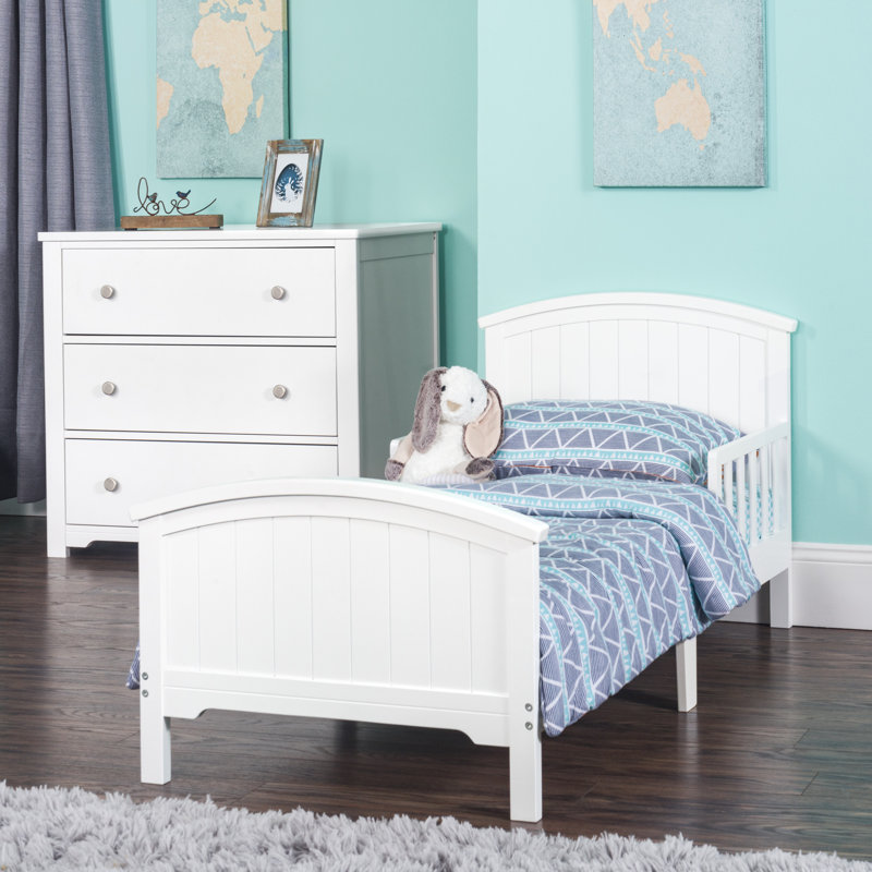 Lit pour tout-petit Hampton, Blanc mat