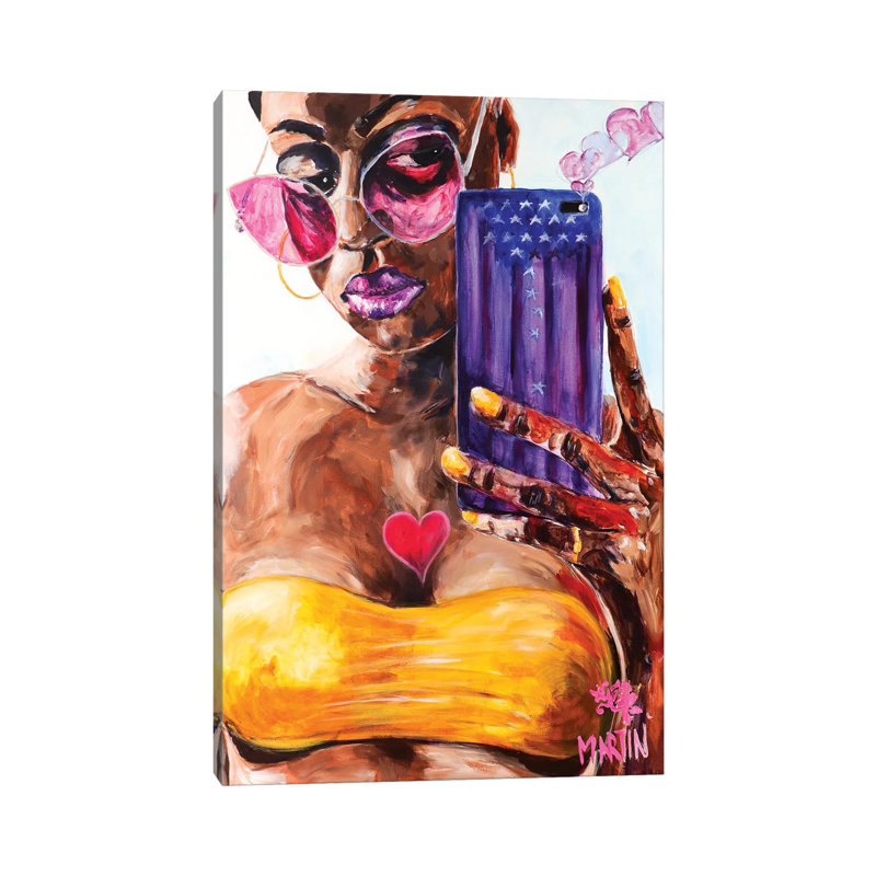 Perfect Selfie by Peter Martin - Floater Frame Gallery-Wrapped Canvas Giclée on Canvas, Wrapped Canvas