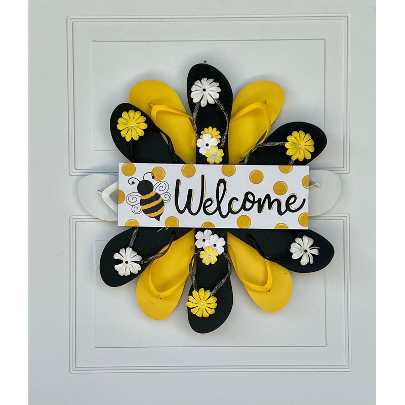 Couronne de bienvenue jaune
