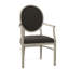 Hughes Upholstered King Louis Back Arm Chair-843417264-843349974