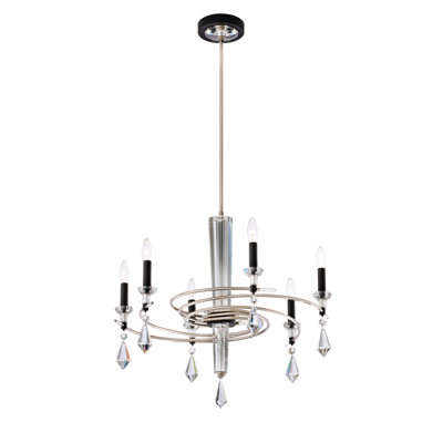 Tempest 6 Light Crystal Chandelier