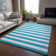 Premium Machine Washable Cerrito AMF528 Teal Rug