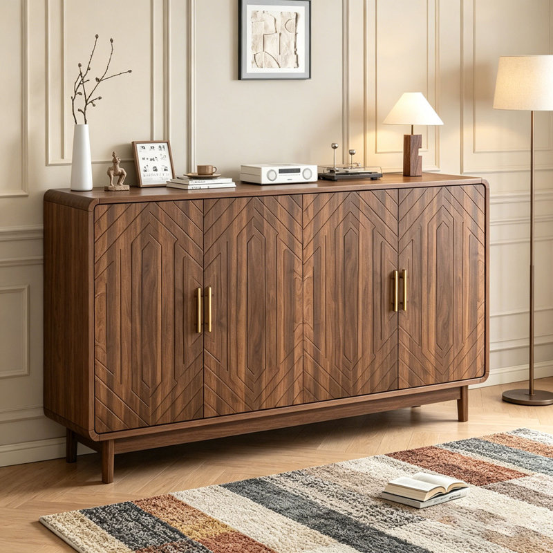 Buffet avec rangement, 55,12 pouces