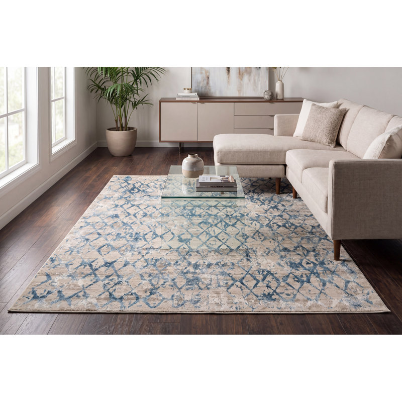 Alverez Geometric Indoor Rug, Rectangle 6'7" x 9'6"