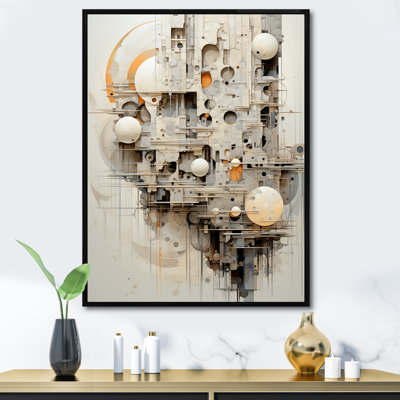 Minimalisme lune fantaisie Sci Collage III sur toile