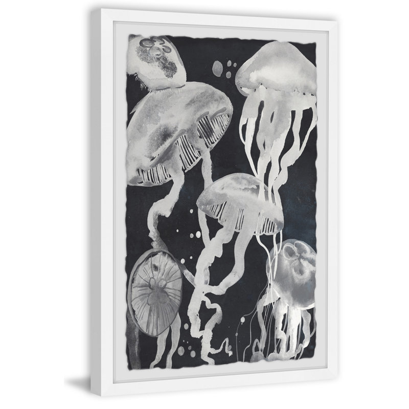 «Jellyfish III», reproduction encadrée, H 18 po x l 12 po x P 1,5 po