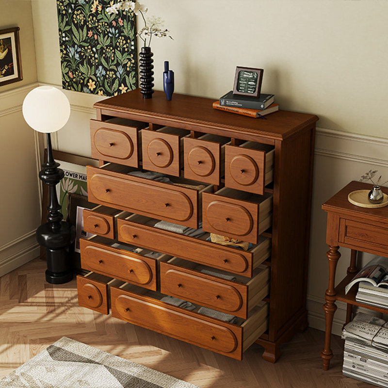 Commode rétro de style américain-français, Brun
