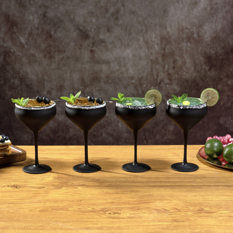 4 Piece 385ml Martini Glass Set