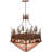 Rustic Lodge 9 - Light Rust Unique/Statement Pendant
