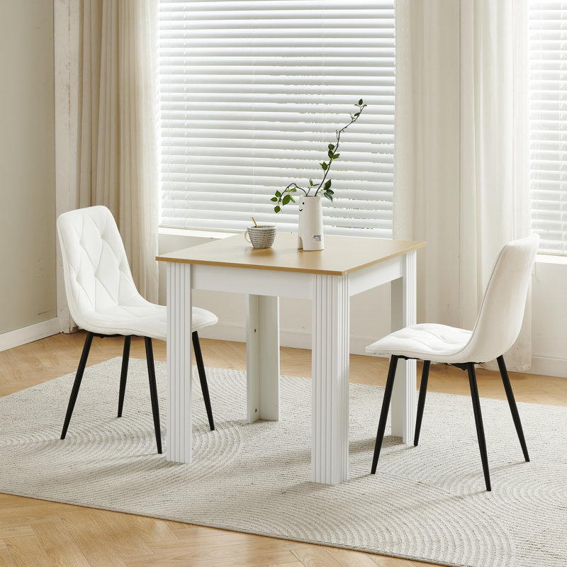 Dining Table, Oak+White