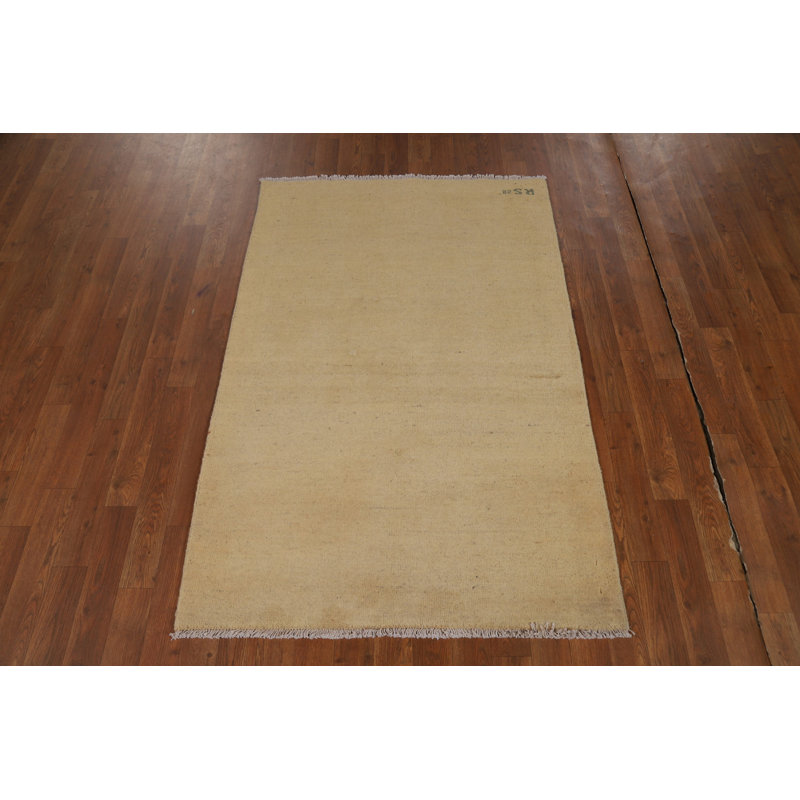 Solid Handmade Gabbeh Oriental Rug 3x5
