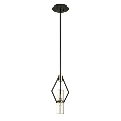 Luminaire suspendu géométrique à 1 lumière Raef