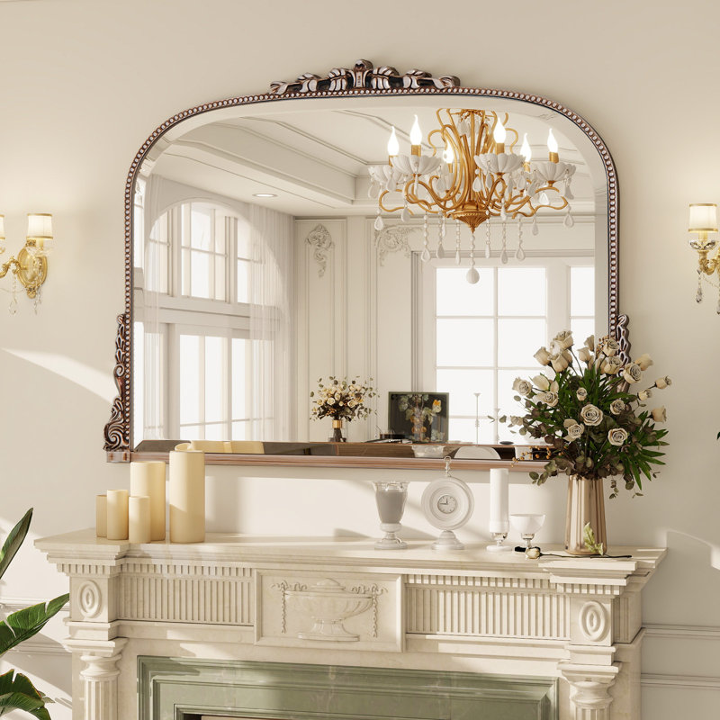 Miroir mural Baroque, Argent, 26 po x 35 po