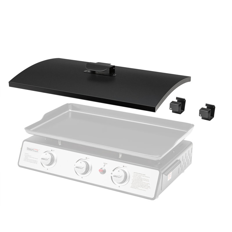 Plaque de cuisson portable Royal Gourmet à couverture rigide avec supports