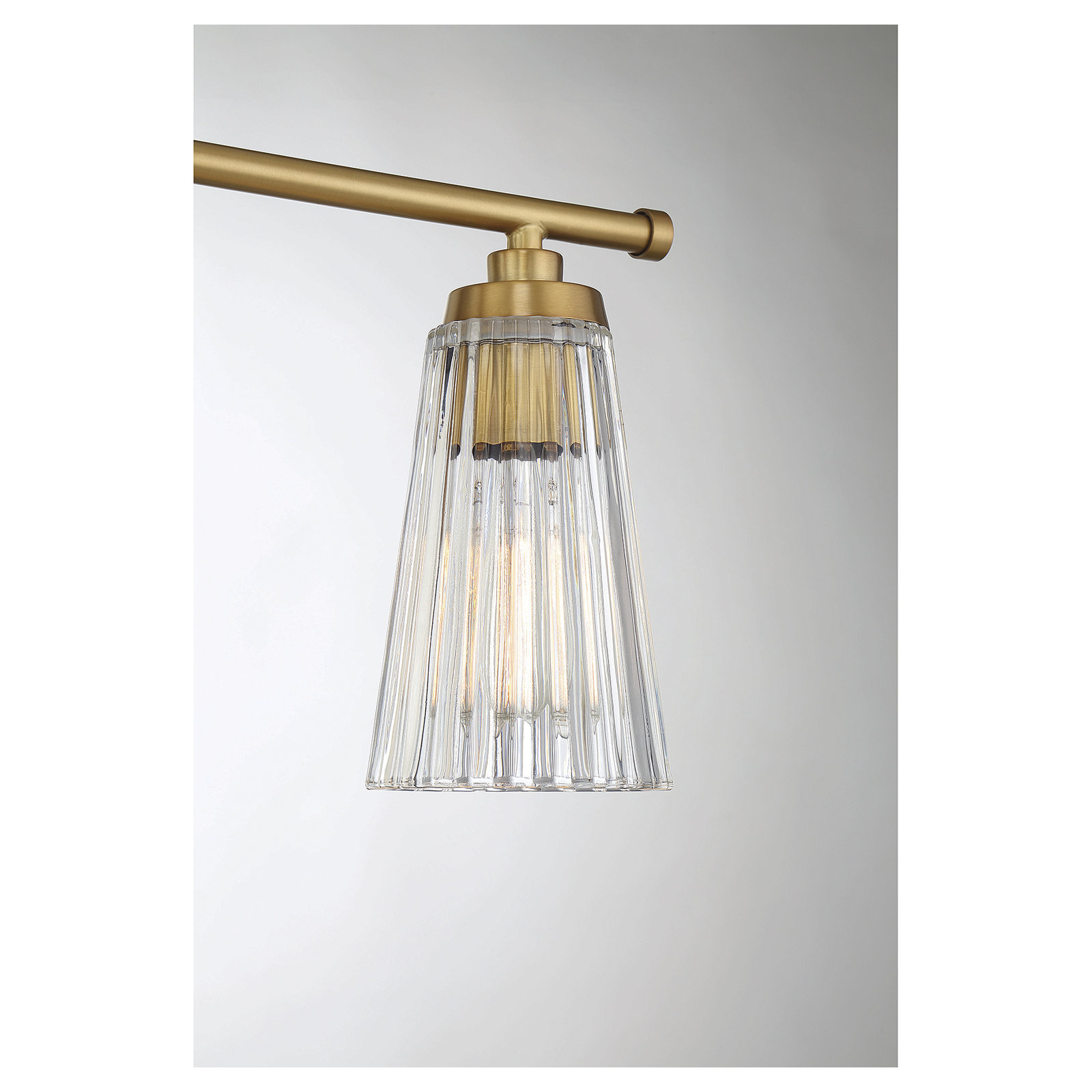 Jeanie Dimmable Bath Sconce, Brass, 10" H x 30.5" W x 30.5" D, 4 Lights