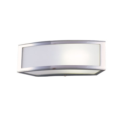 Hobucken Polished Chrome Integrated LED Outdoor Flush Mount