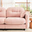 Canapé modulaire en chenille rose de conception ergonomique et confortable pour les chambres à coucher: tissu, siège et mobilier