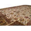 Wool Oriental Area Rug in Rust/Cream