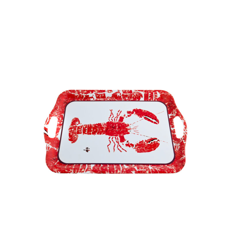 Lobster Melamine Food Serving Tray | Ocean-Inspired