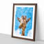 Chewing Giraffe - Picture Frame Painting Print-56924673-56924676
