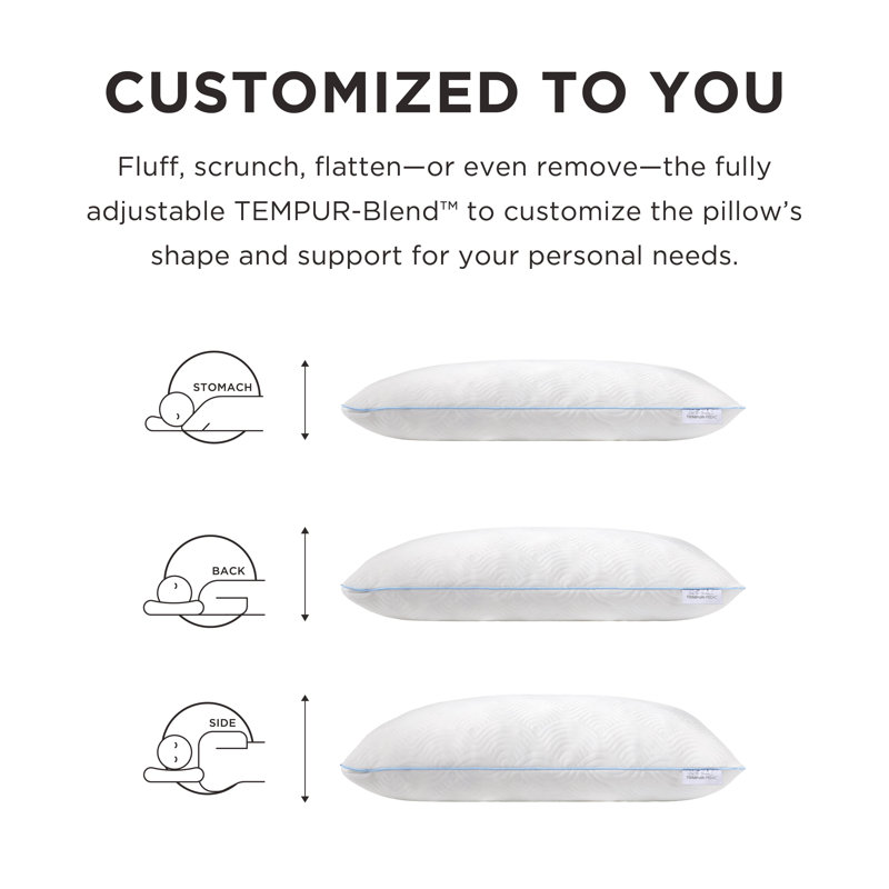 Tempur-Cloud Adjustable Pillow, Single, King