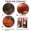 Feuillage d'automne dans les bois III - impressions d'art sur toile rouges sur 2 panneaux-47349334-47349320-47349326