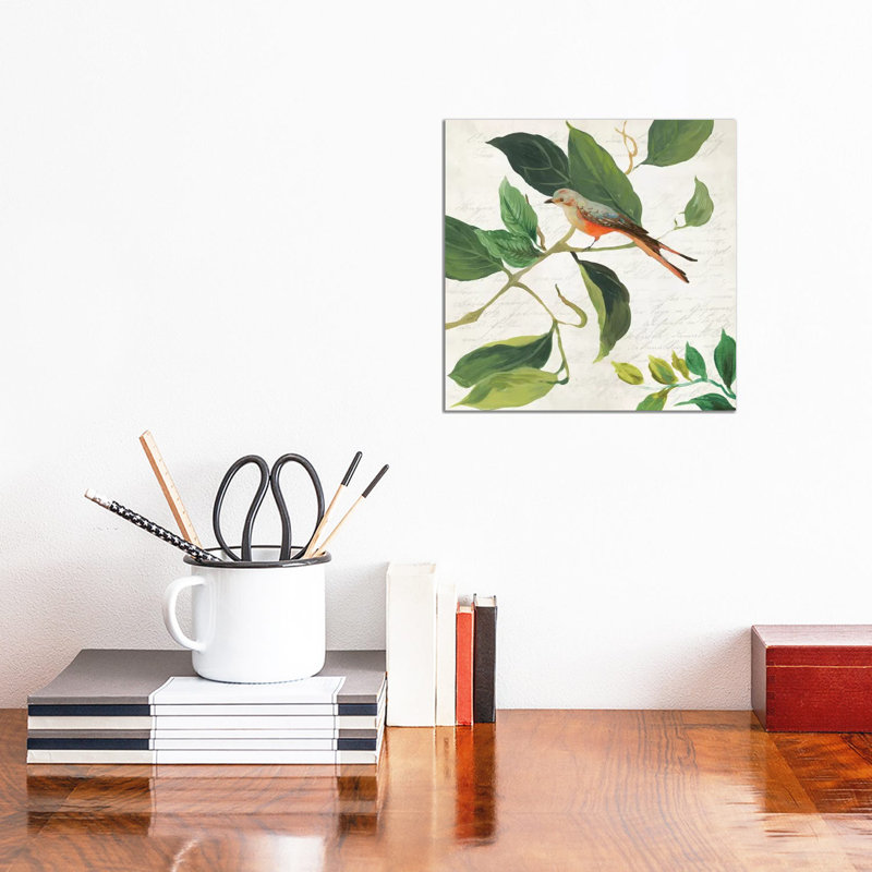 Singing Bird I by Asia Jensen - Wrapped Canvas Print, 30.48 cm H x 30.48 cm W x 1.91 cm D