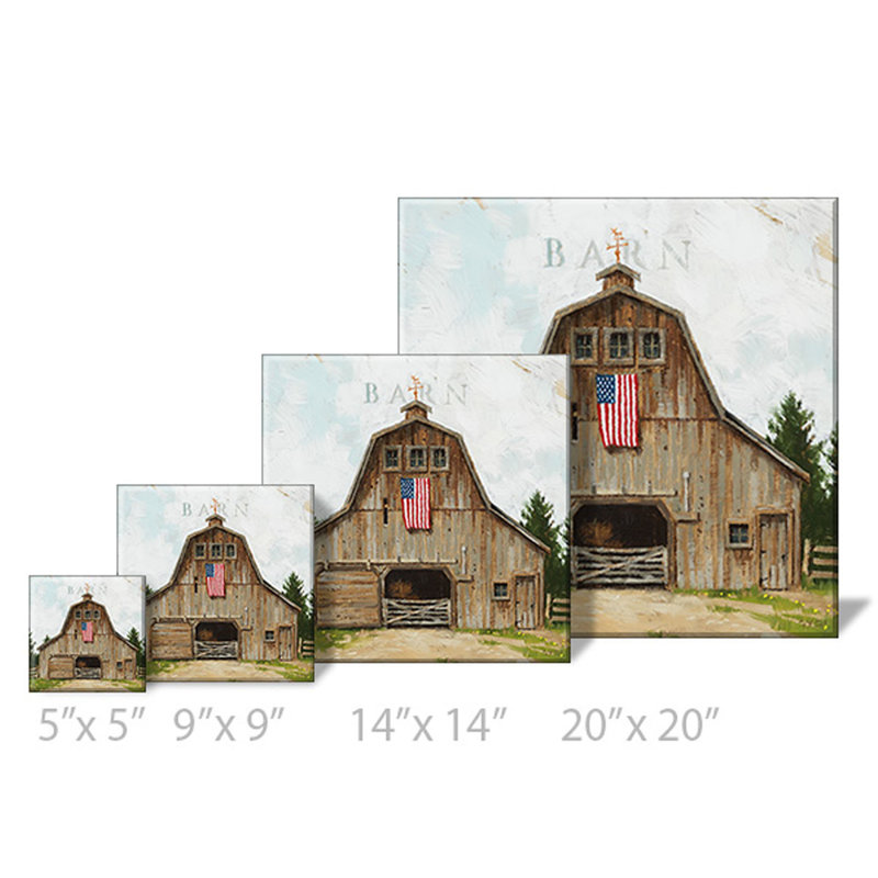 Impression sur toile tendue, impression sur toile, H 5 po x l 5 po x P 1 po