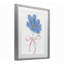 «Blue Bow Bloom», reproduction sous verre encadrée, design par Lucille Price-1254680860-1254680856