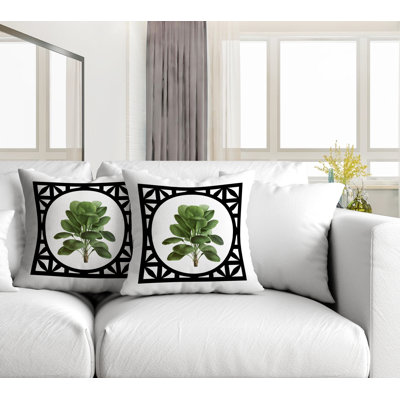 Outdoor Reversible Throw Pillow