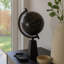 Sculpture moderne en forme de globe avec base en bois - statues de style figurine et objets décoratifs pour la maison et le salon - 11 po, noir