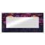 Zinnias Flowers Lavender Midnight Field I - décoration murale miroir floral - imprimé sur métal-917615656