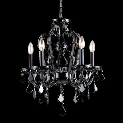 5 - Light Glass Chandelier