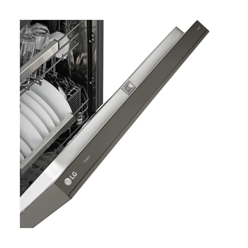 LG Smart Top Control Dishwasher with 1-Hour Wash & Dry, Black Stainless Steel