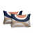 Saumon / bleu marine / beige