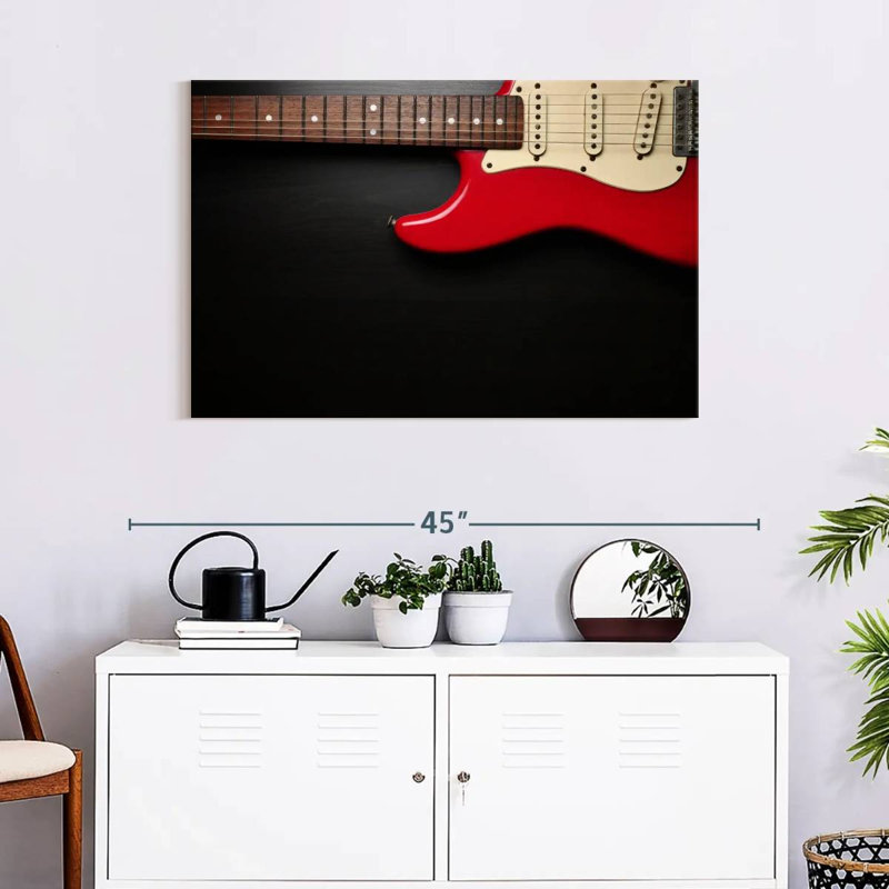Guitare électrique Abarca Classic Red, H 24 po x l 36 po