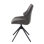 Ensemble de 2 chaises de salle à manger rembourrées avec siège en chenille et pieds en métal, chaise d'appoint moderne avec pivot