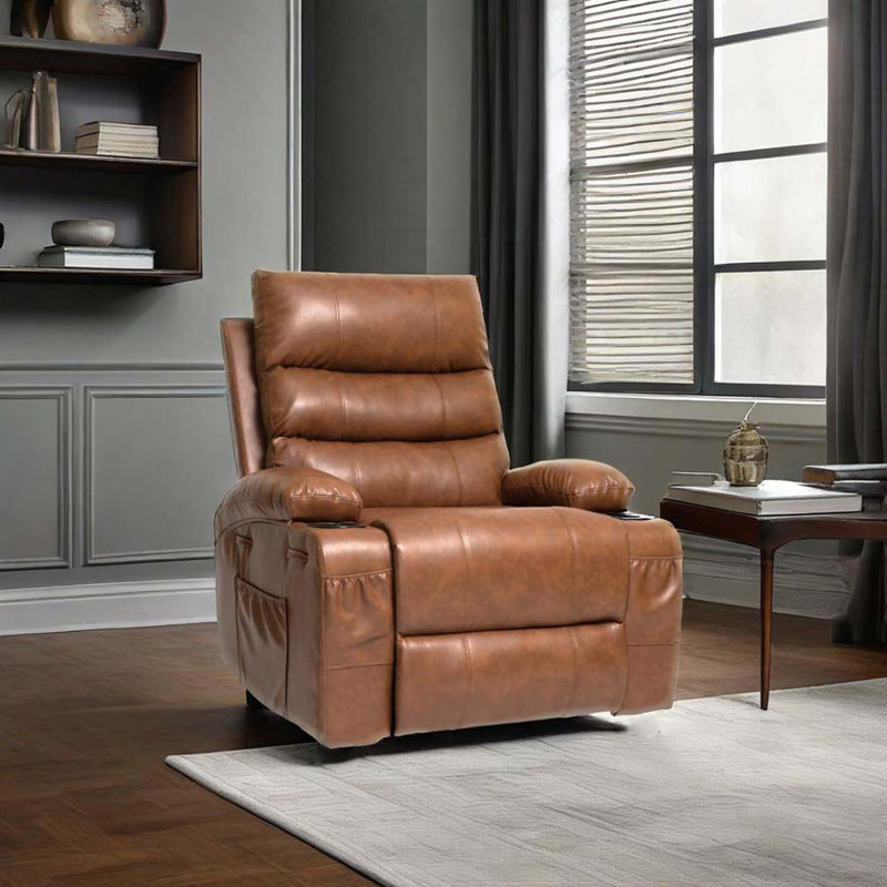 Fauteuil inclinable électrique, Brun