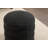 Round Upholstered Boucle Ottoman-651051399-651051400