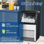 Machine à glaçons commerciale BacklD, 41 kg/24 h, production de 36 glaçons en 11 min, écran ACL, autonettoyante, pour la maison, la cuisine ou le bureau.-135554470